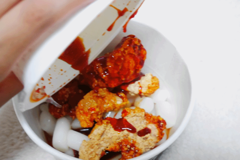 치킨과 떡볶이 환상 콜라보! 치킨떡볶이세트 치떡 gifjpg | 인스티즈