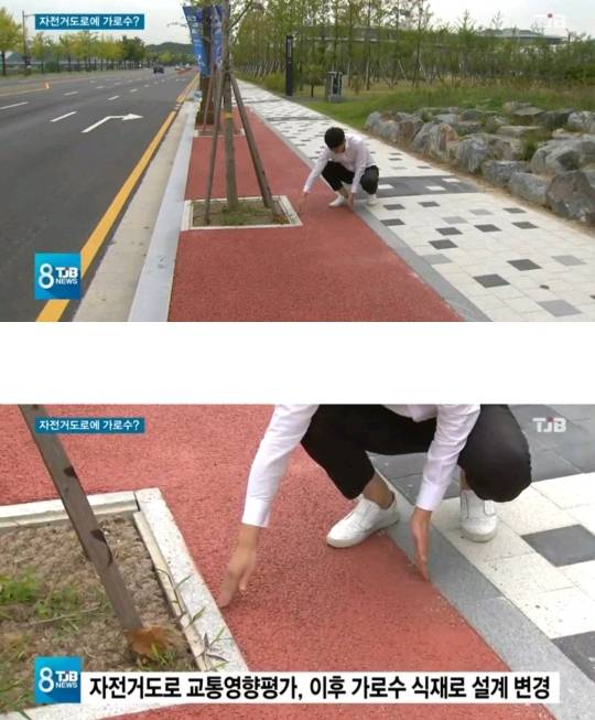 자전거 도로가 뭔지 모르는듯한 대전 공무원.jpg | 인스티즈