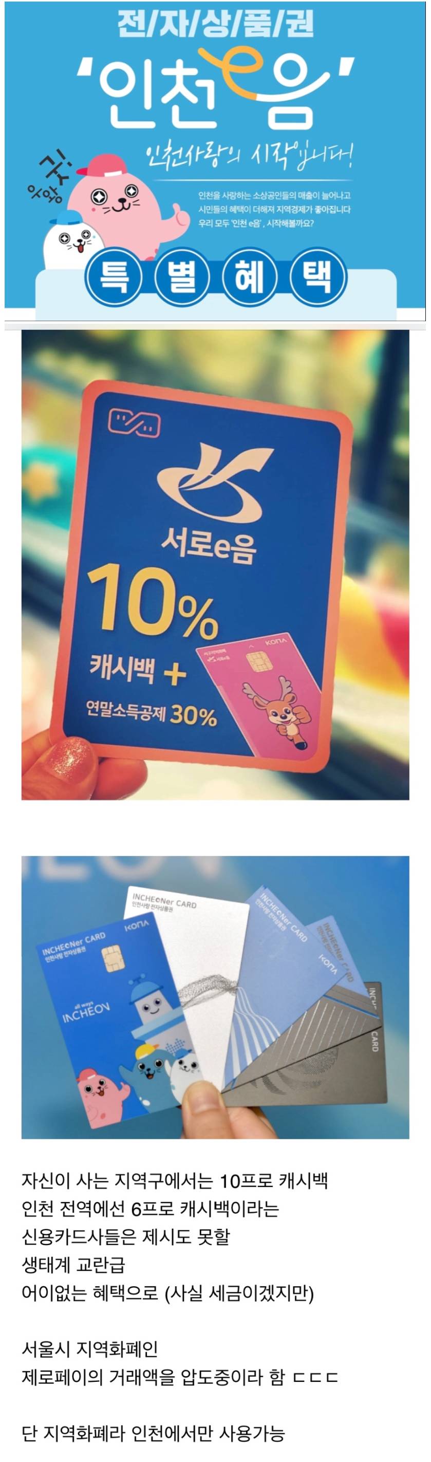 월 100만원 한도 10% 캐시백 인천시 신용카드.jpg | 인스티즈