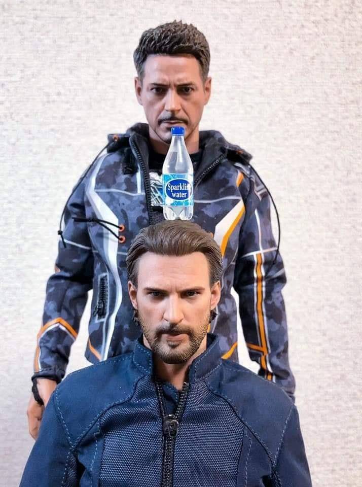 토니 스타크와 캡틴 아메리카의 병뚜껑 챌린지 | 인스티즈