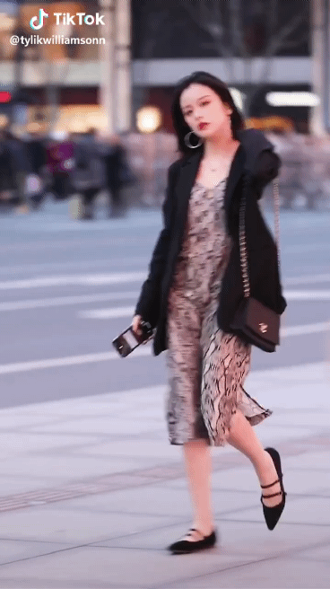 중국 길거리 패션.gif | 인스티즈