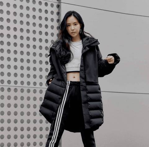 에이핑크 손나은 w 아디다스 패딩.jpg | 인스티즈