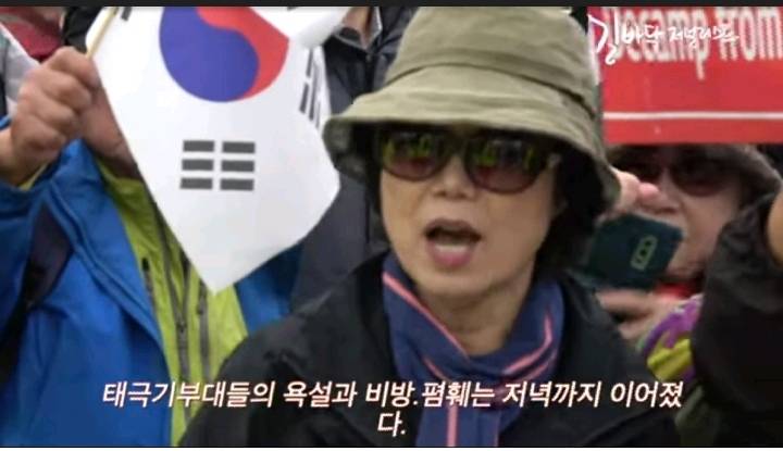 세월호 유족들에게 몰려가 욕하는 태극기 부대들 | 인스티즈