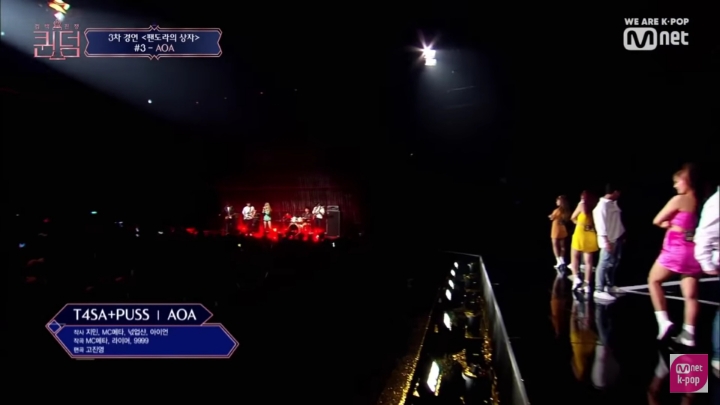 [퀸덤] 3라운드 AOA 지민의 본새나는 무대에 실감나는 여돌들 리액션.jpg | 인스티즈