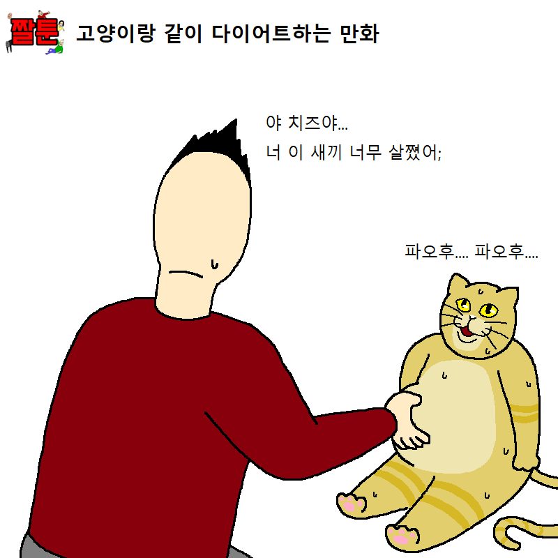 고양이랑 같이 다이어트하는 만화 | 인스티즈