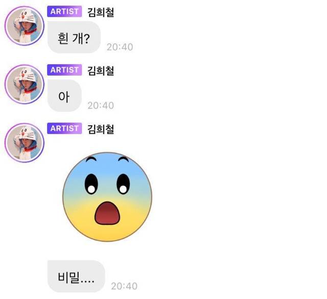 김희철 라이브 방송 중에 찍힌 고양이 | 인스티즈