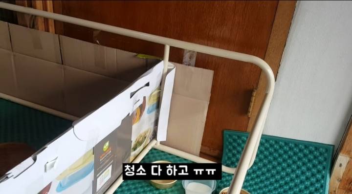 어머냥이 눈치보면서 냥이집 청소하는 아저씨ㅋㅋㅋ.jpg | 인스티즈