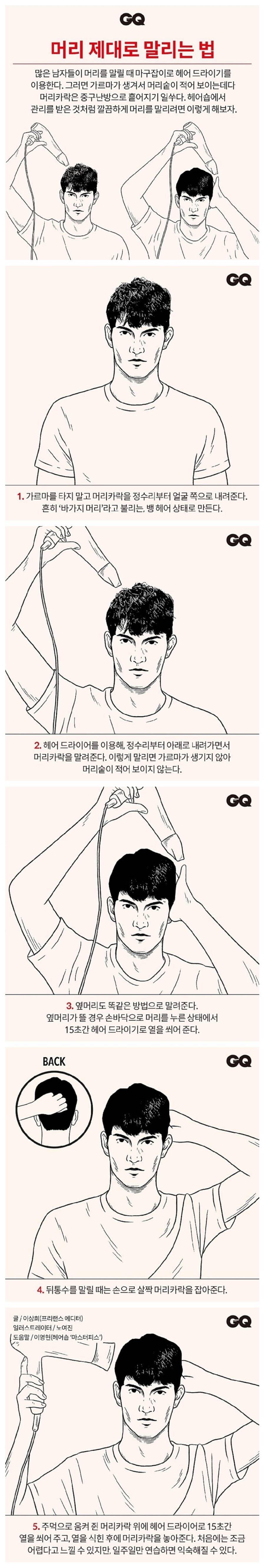 머리 제대로 말리는 법 | 인스티즈