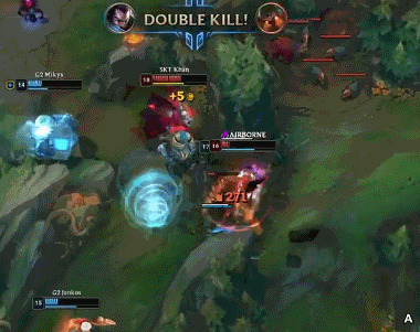 [데이터주의] G2 vs SKT 4경기 Mikyx 그라가스 하이라이트.gif | 인스티즈