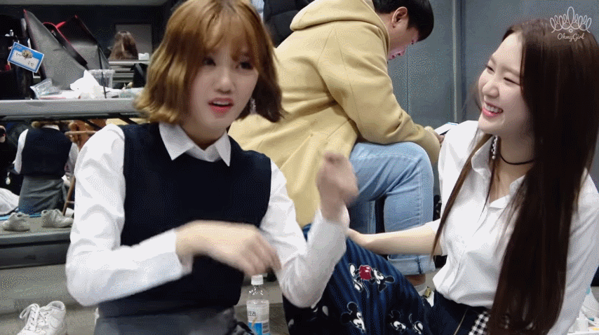 오마이걸 미미&amp;지호.gif | 인스티즈