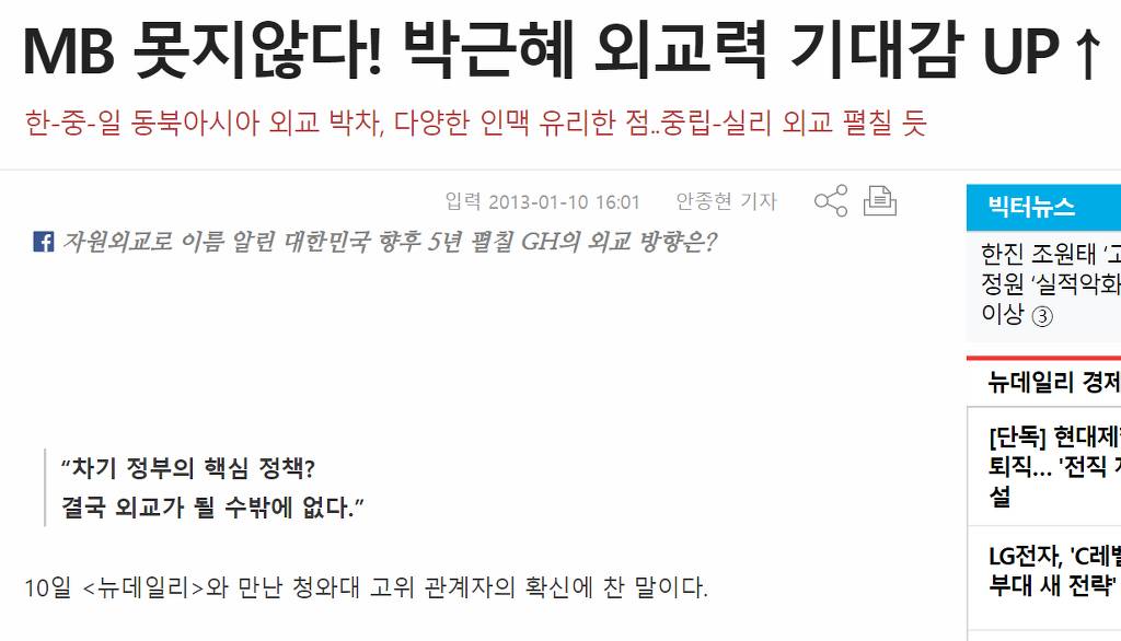 이쯤에서 돌아보면 참 재밌는 18대 박근혜정부 기대감 | 인스티즈