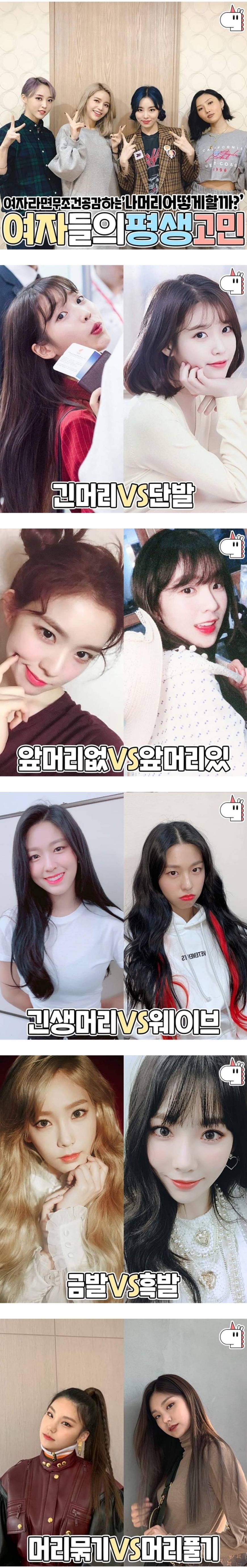 여자들이 고민한다는 머리 스타일 | 인스티즈