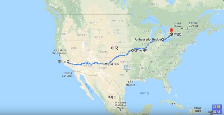 미국 땅이 얼마나 넓은지 체감하기 | 인스티즈