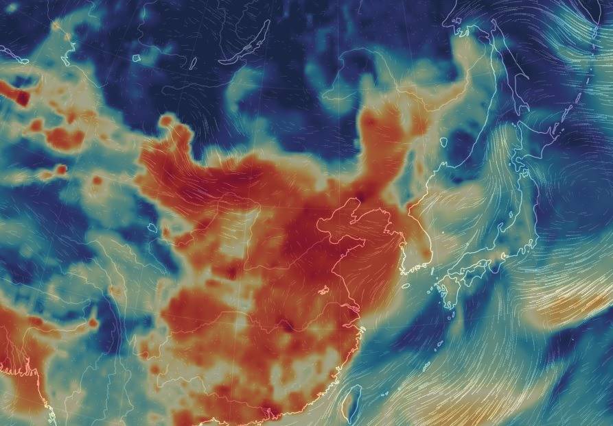 현재 서해로 몰려오는 중국발 미세먼지 | 인스티즈