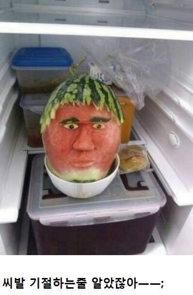 동생이 수박 깎아놨다고 먹으려고 냉장고 열었더니... | 인스티즈
