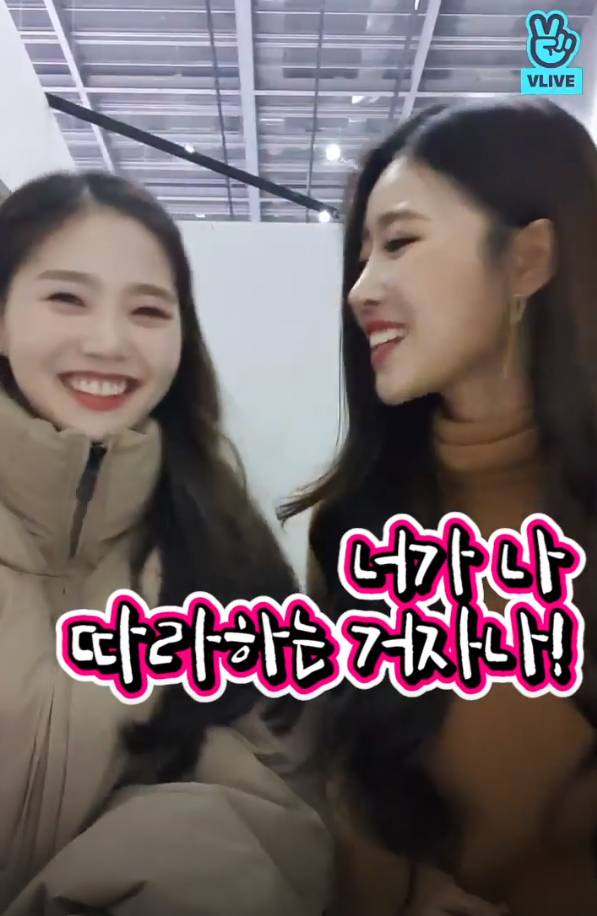 오마이걸 효정 : 야 이미주 너 왜 자꾸 내 머리 따라하니?? .jpg | 인스티즈