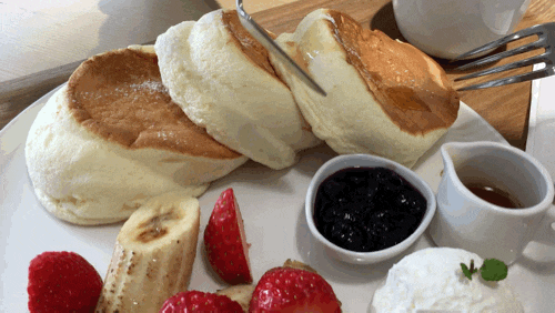 수플레 팬케이크 움짤 gif | 인스티즈