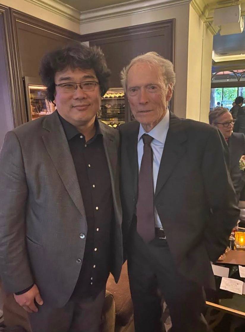 오늘자 시상식에서 만난 봉준호X클린트 이스트우드 | 인스티즈