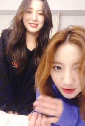 오마이걸 비니&amp;아린.gif | 인스티즈