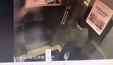 범인잡는 중국 엘리베이터.gif | 인스티즈