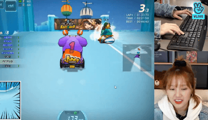 카트라이더 하는 오마이걸 미미.gif | 인스티즈