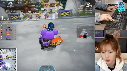 카트라이더 하는 오마이걸 미미.gif | 인스티즈