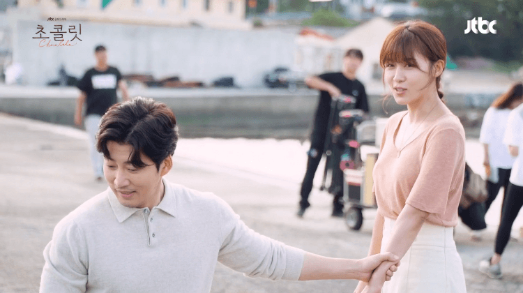 드라마 메이킹 속 귀여운 하지원x윤계상.gif | 인스티즈