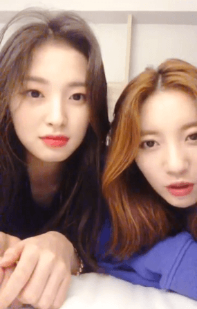 오마이걸 비니&amp;아린.gif | 인스티즈