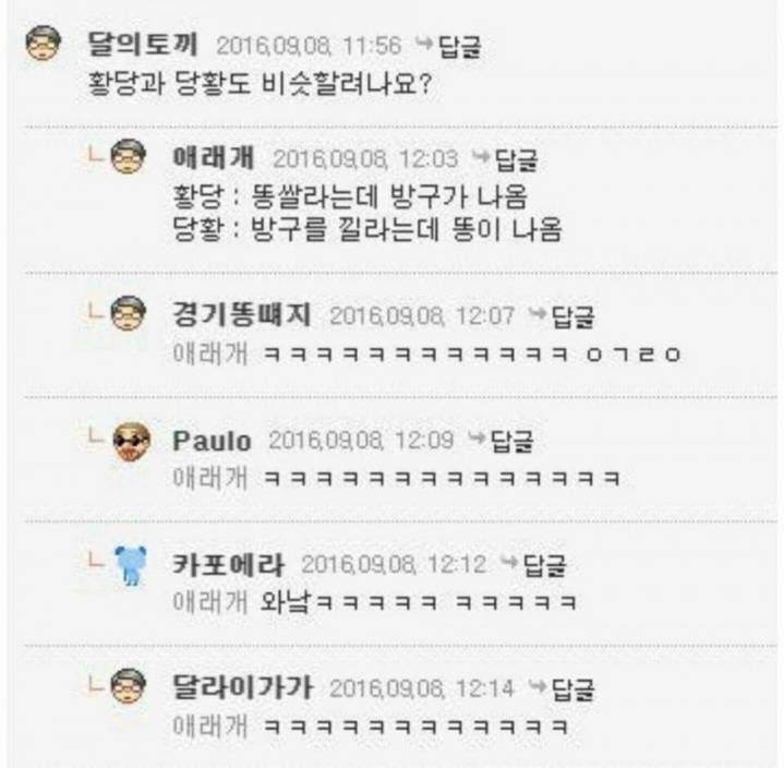 황당과 당황의 차이 | 인스티즈