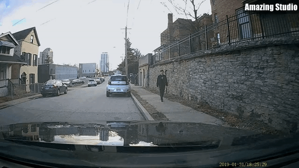 도로에 뛰어들어 사람 구하는 외국 남자.gif | 인스티즈