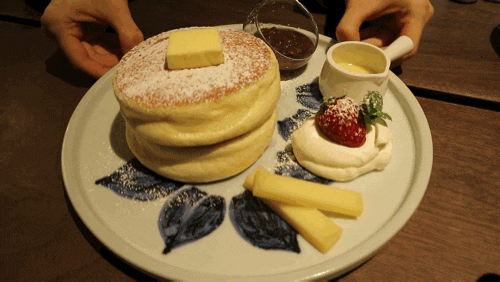 수플레 팬케이크 움짤 gif | 인스티즈