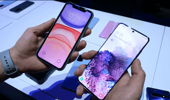 아이폰11 / 갤럭시s20 화면크기비교 | 인스티즈