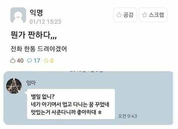 부모님께 전화하게 되는 짤.jpg | 인스티즈