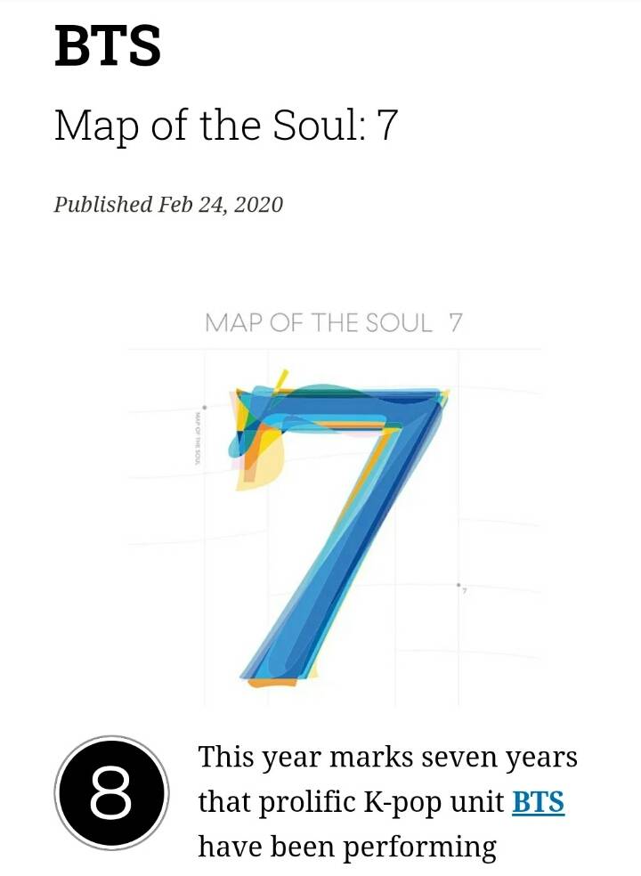 BTS MAP OF THE SOUL : 7 해외평점 모음 | 인스티즈
