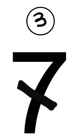 본인이 숫자"7"을 쓰는 방법은?? | 인스티즈