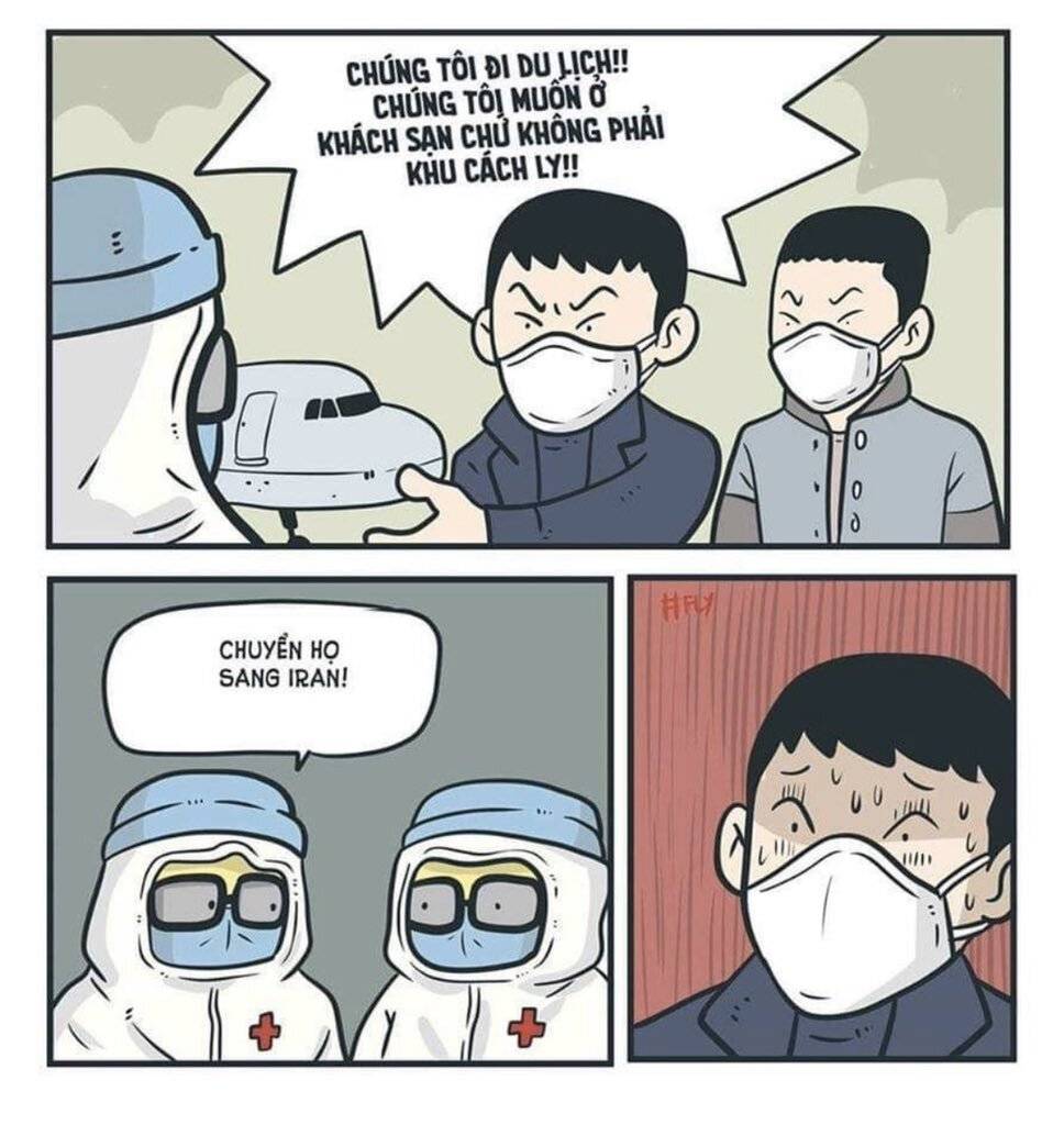 한국인 승객 격리 사건에 대한 베트남의 풍자 만화 | 인스티즈