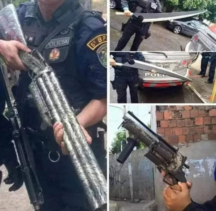 브라질 경찰이 압수한 특이한 무기들 | 인스티즈