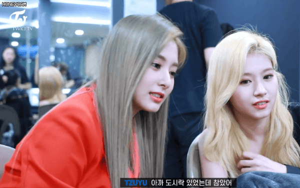 수트 입은 사나 &amp; 쯔위.gif | 인스티즈