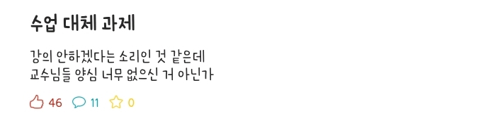 대학 사이버강의의 폐해 | 인스티즈