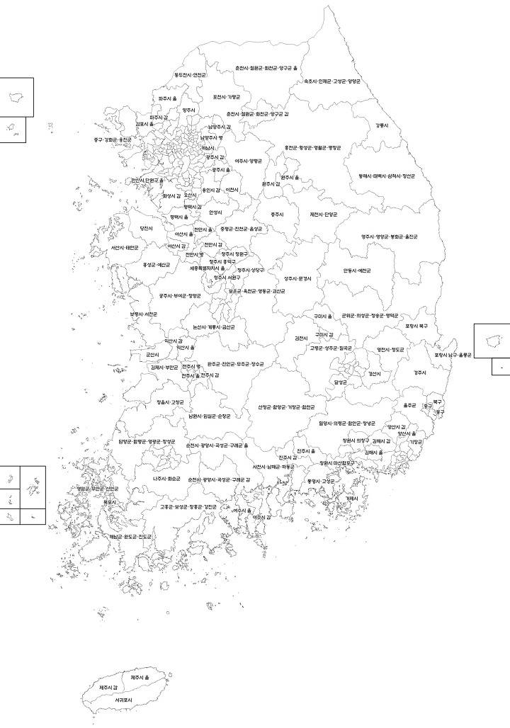 획정된 21대 총선 전국 선거구 지도 | 인스티즈