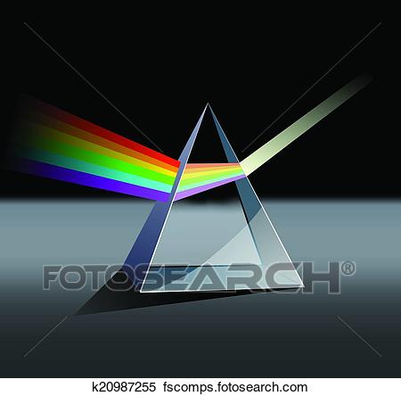 프리즘, 스펙트럼 클립아트 | k20987255 | Fotosearch