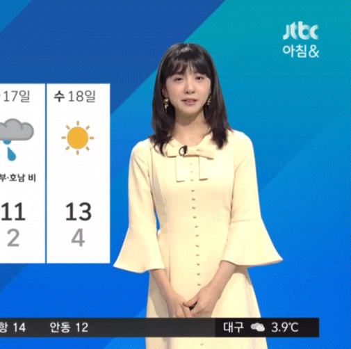 20200313 아침&amp; 김민아 JTBC 기상캐스터 | 인스티즈