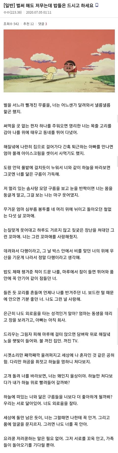 짱구갤러리 N행시 레전드.JPG | 인스티즈