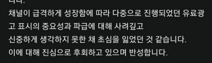 먹방 유튜버들 사과문 패시브 | 인스티즈