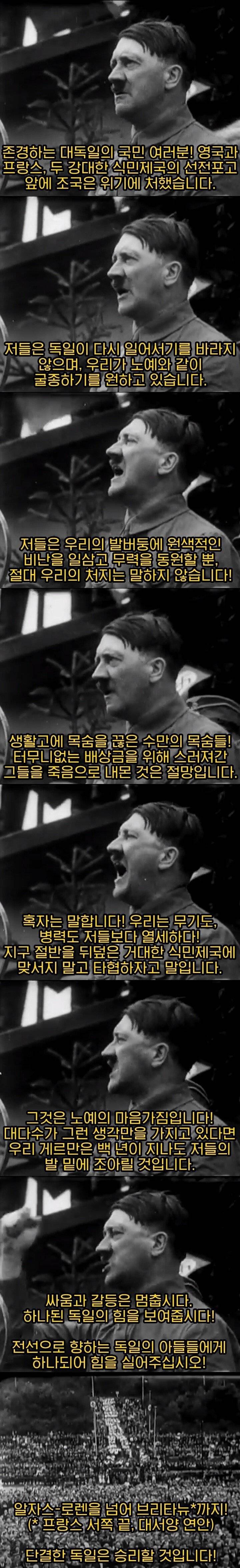 프랑스에게 전쟁 선포하던 시절 히틀러의 인기........jpg,gif | 인스티즈