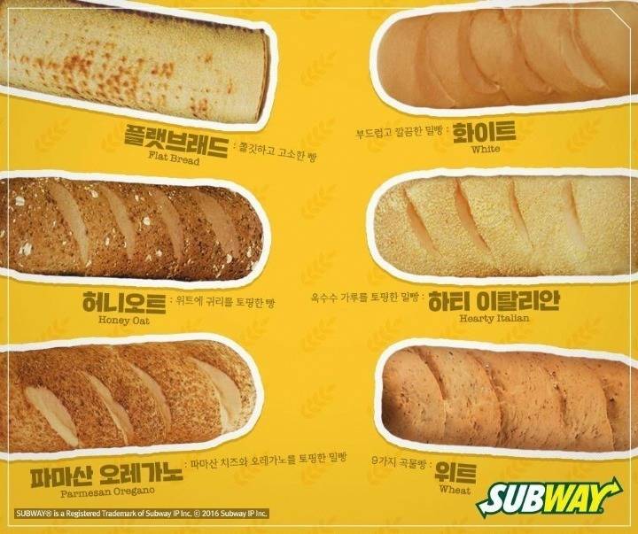 본인의 서브웨이 빵 취향은? | 인스티즈