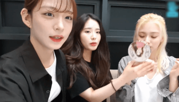 프로미스나인의 지원이와 나경이! (feat. 채영) | 인스티즈