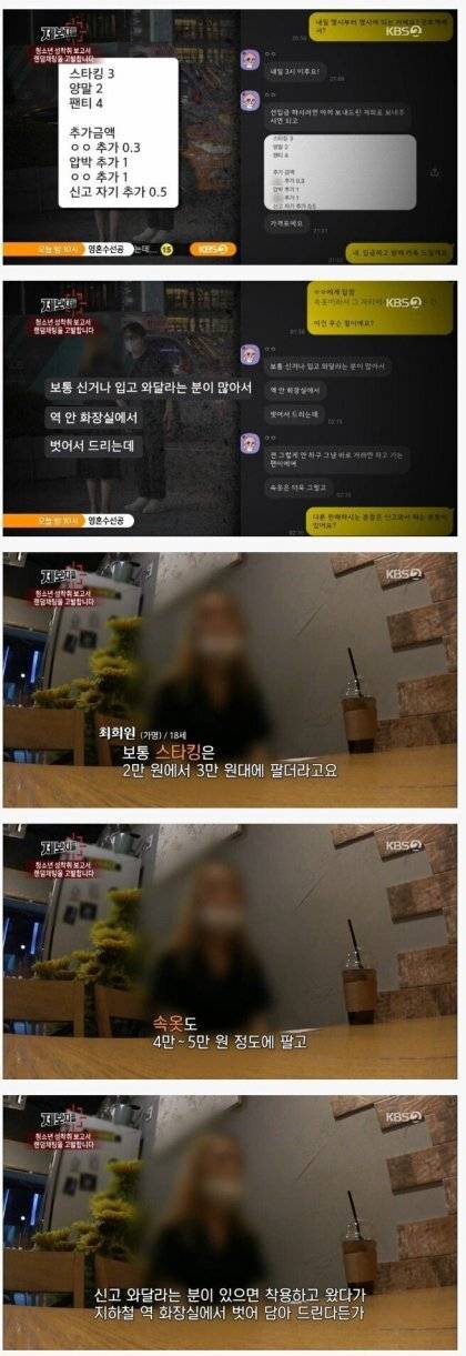 여학생들이 입었던 속옷 파는이유 | 인스티즈