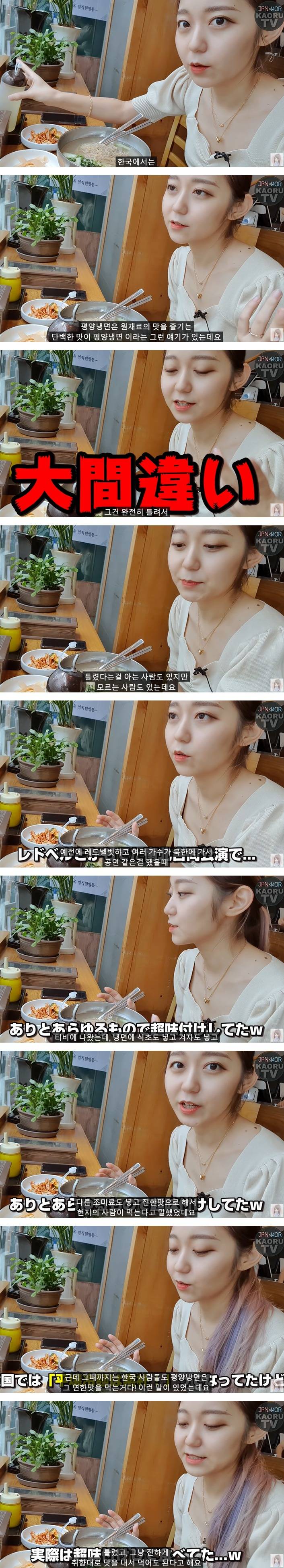 평양냉면 리뷰하는 일본인 유튜버.jpg | 인스티즈