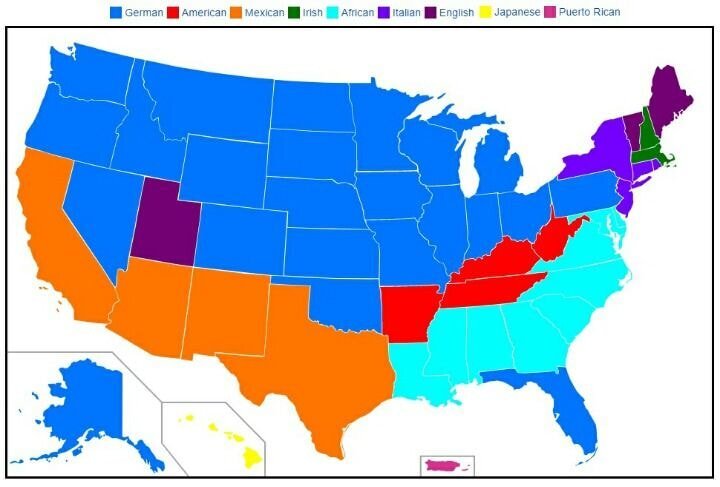 현대 미국인의 조상 1위를 차지하는 의외의 나라 | 인스티즈